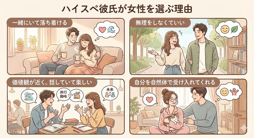 ハイスペ彼氏が女性を選ぶ理由