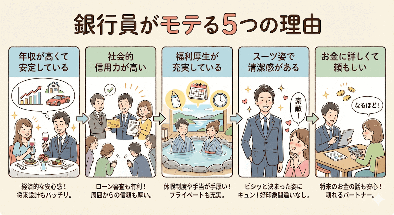 銀行員がモテる理由