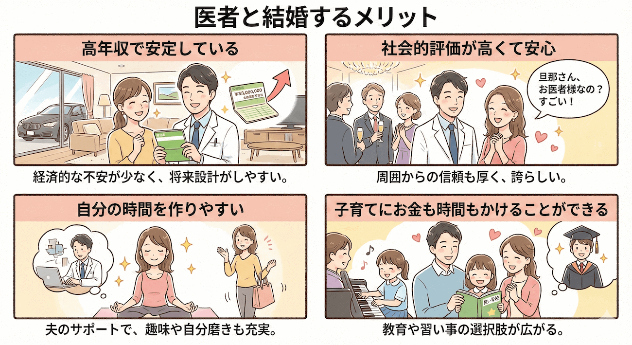 医者と結婚するメリット
