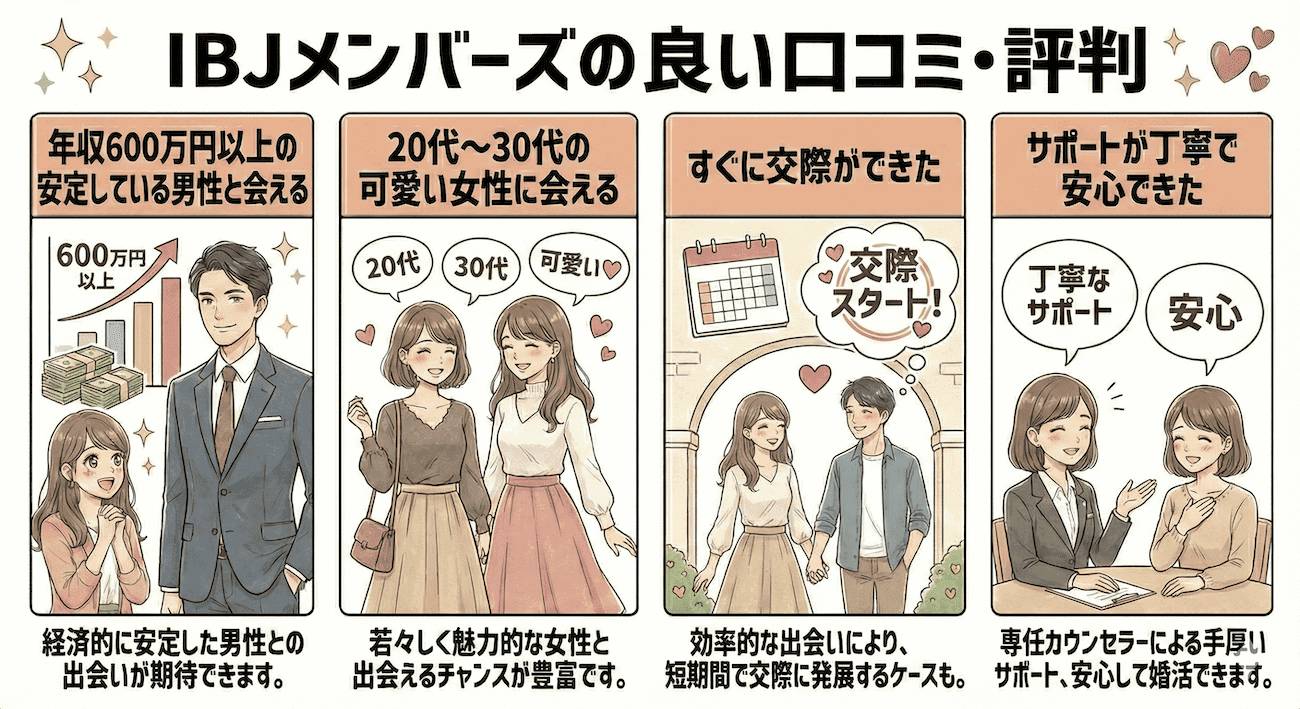 IBJメンバーズの良い口コミ・評判