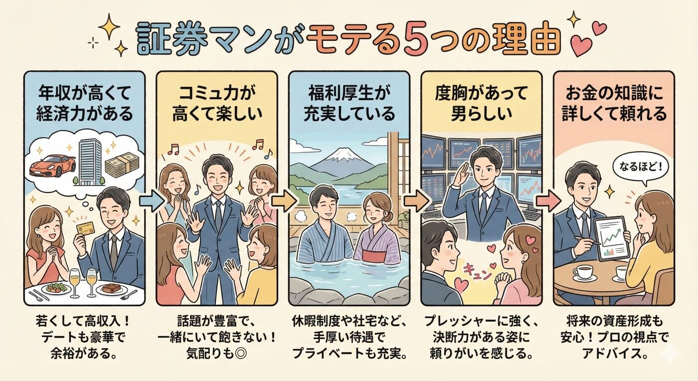 証券マンがモテる5つの理由