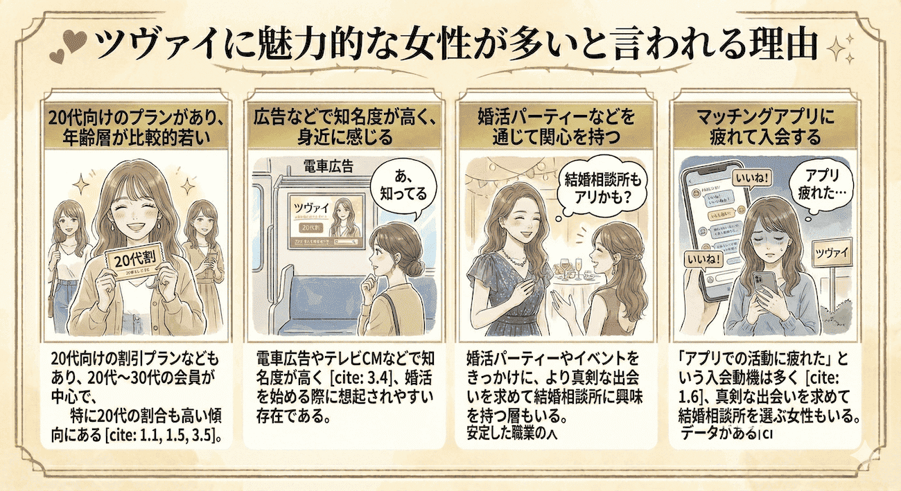 ツヴァイに美人が多い理由