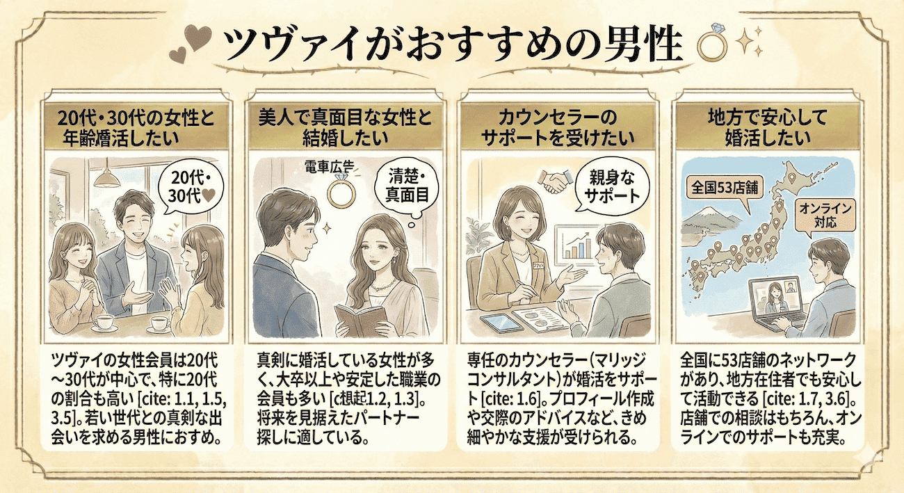 ツヴァイがおすすめの男性