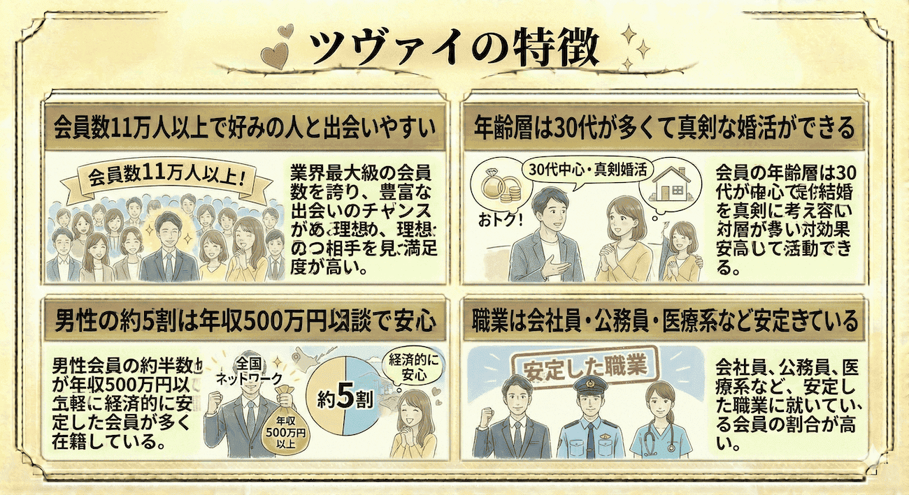 ツヴァイの特徴