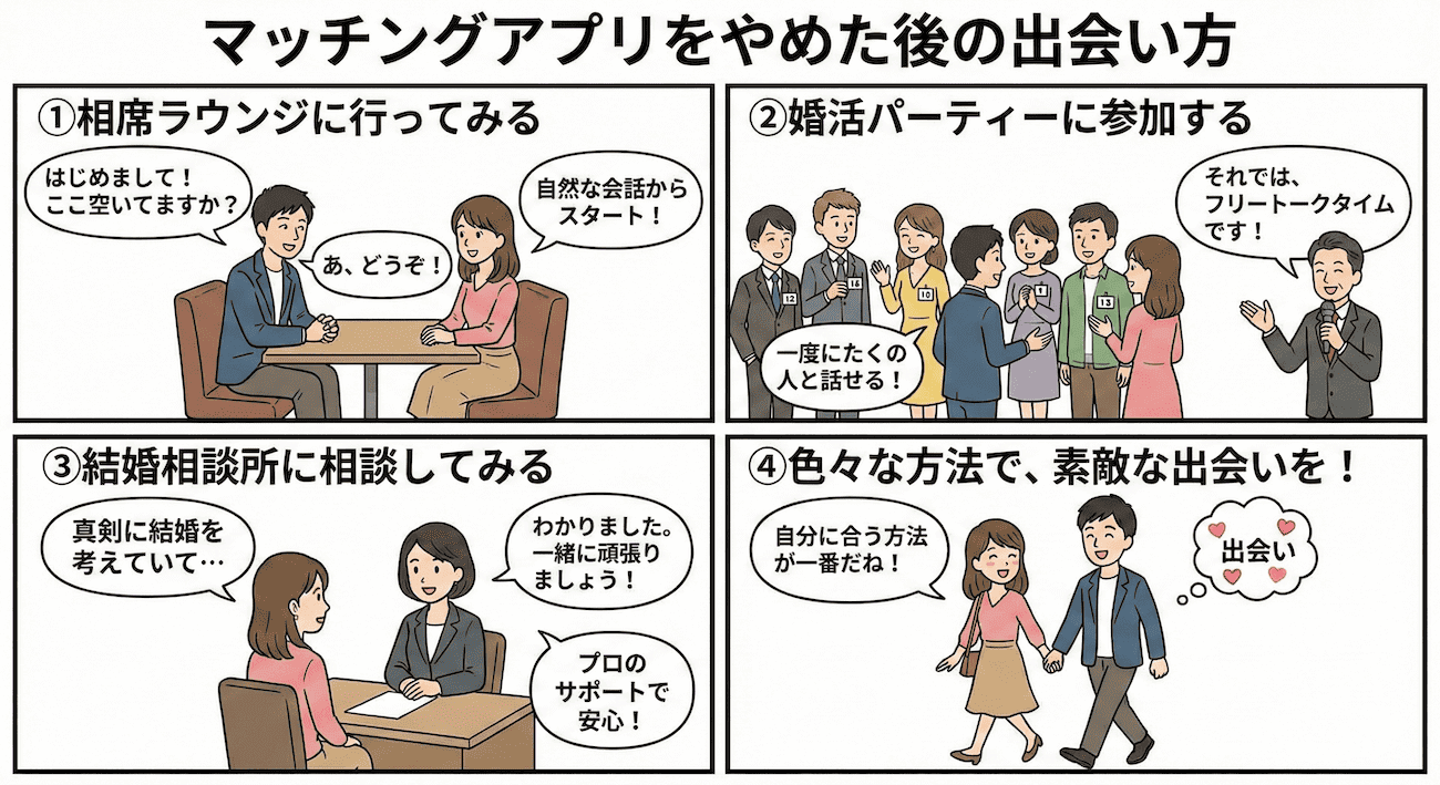 マッチングアプリをやめた後の出会い方