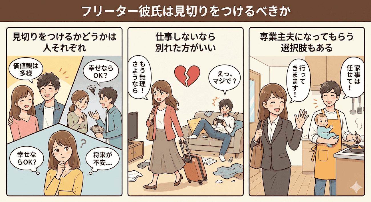 フリーター彼氏は見切りをつけるべきか