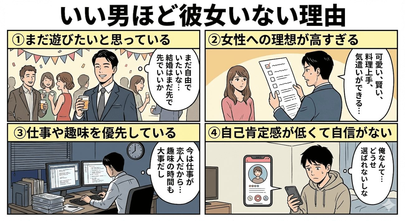 いい男ほど彼女いない理由