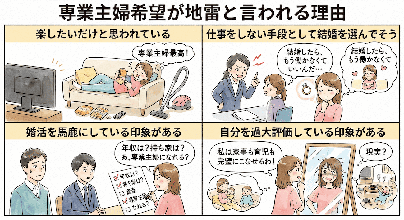 専業主婦希望が地雷・ムカつくと言われる理由