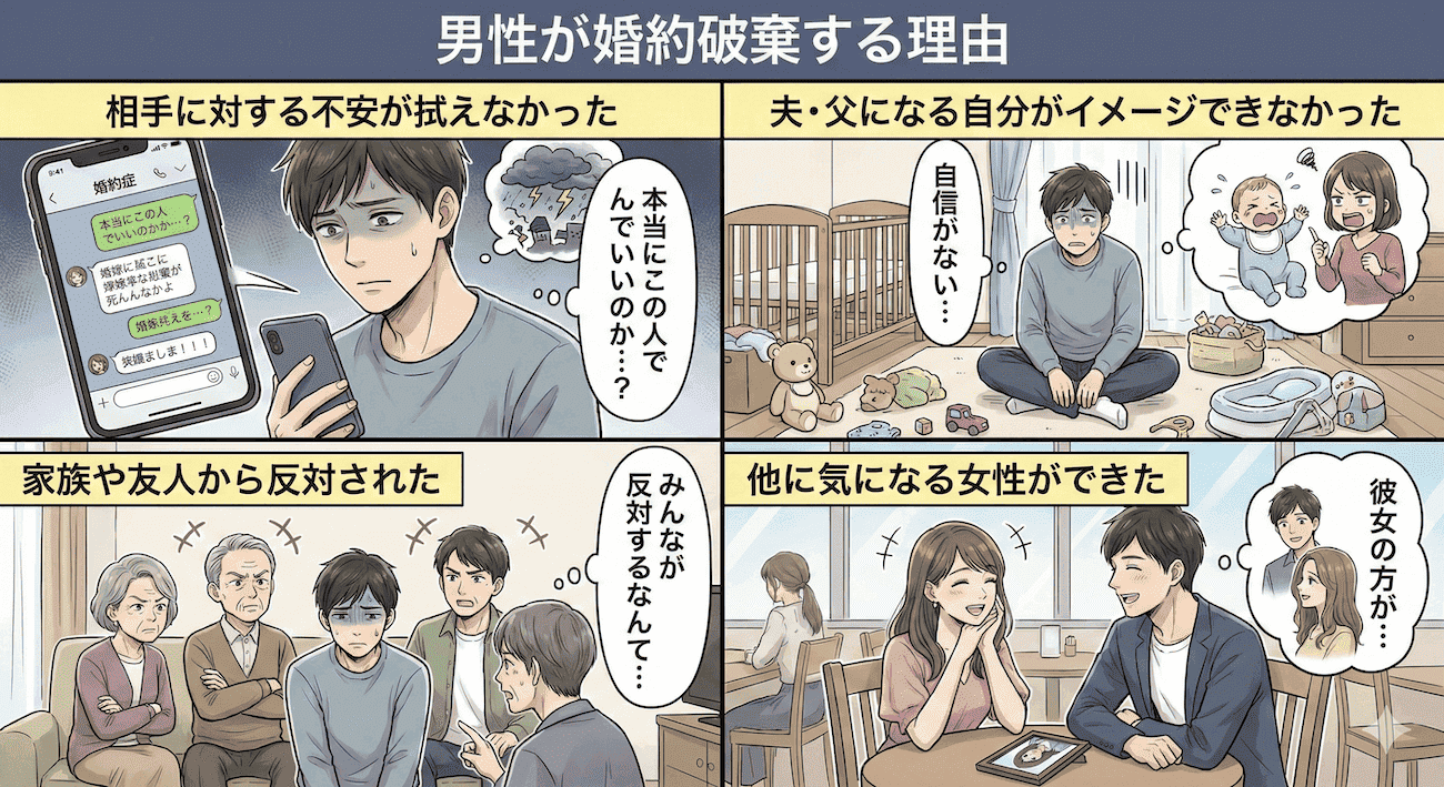 男性が婚約破棄する理由