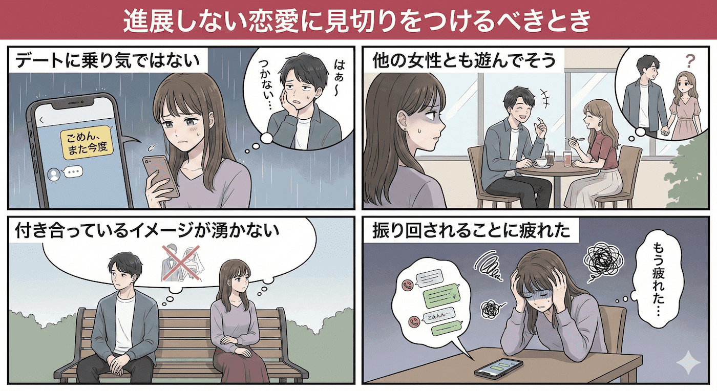 進展しない恋愛に見切りをつけるべきとき