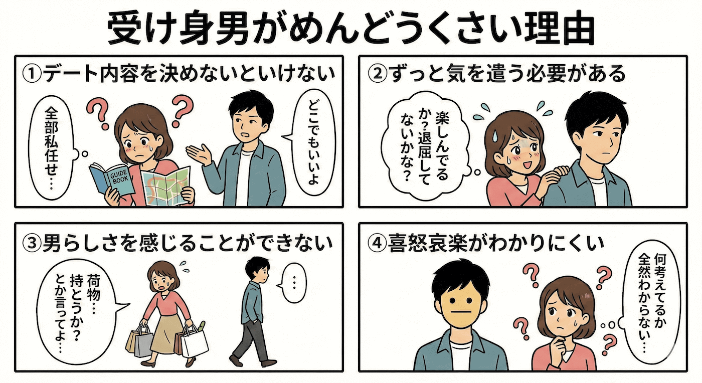 受け身男がめんどうくさい理由