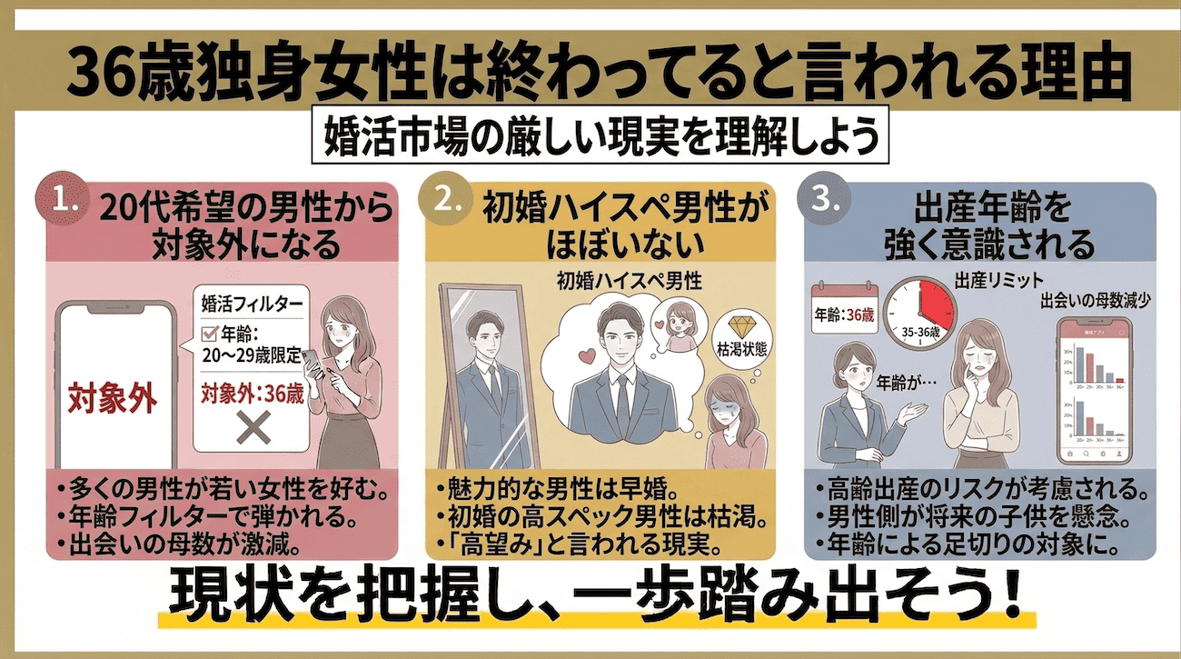 36歳独身女性は終わってると言われる理由