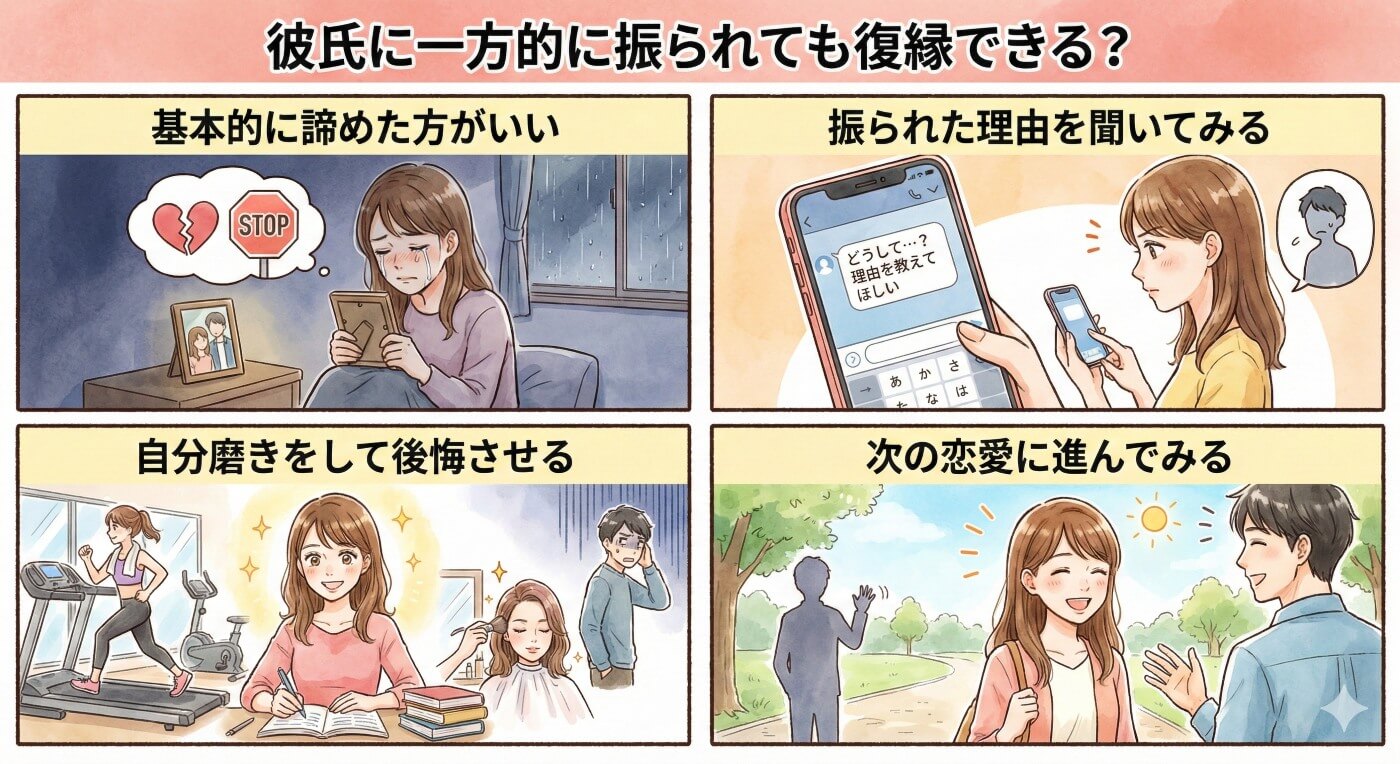 彼氏に一方的に振られても復縁できる？